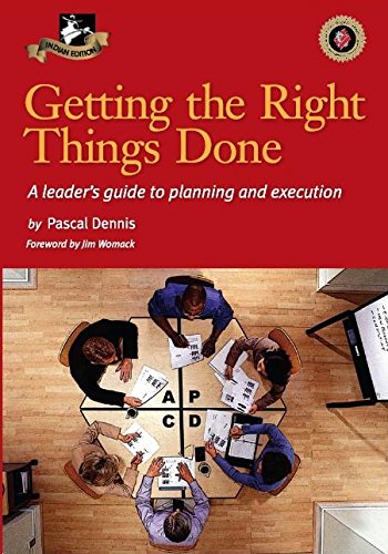 9788190704076: Getting the Right Things Done: A leader's guide to planning and execution