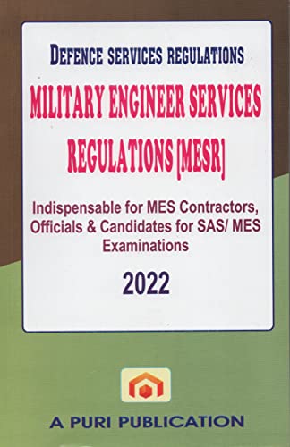 Stock image for Military Engineer Services Regulations (MESR) (Defence Services Regulations) as modified upto January 2016 for sale by dsmbooks