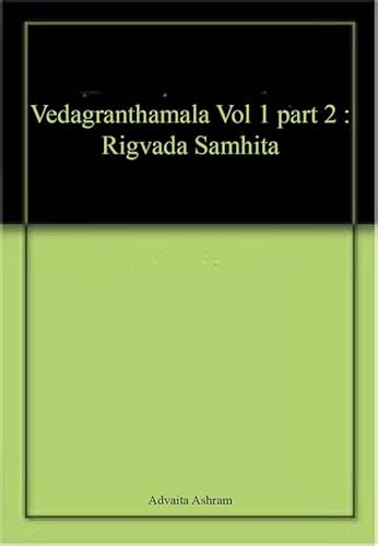 Stock image for Veda Vol. 1, Part 2 : Rigveda Samhita for sale by Books Puddle