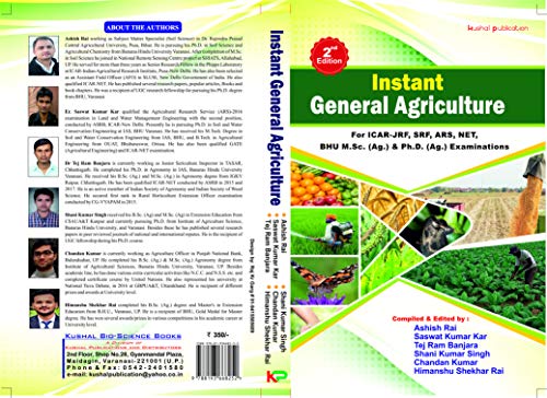 Stock image for Instant General Agriculture For ICAR JRF SRF ARS NET BHU MSc Ag & PhD Ag Examinations(PB) for sale by dsmbooks