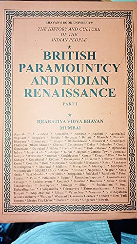9788193867921: BRITISH PARAMOUNTCY & INDIAN RENAISSANCE (PART-I) VOL.IX [Hardcover] R.C. MAJUMDAR