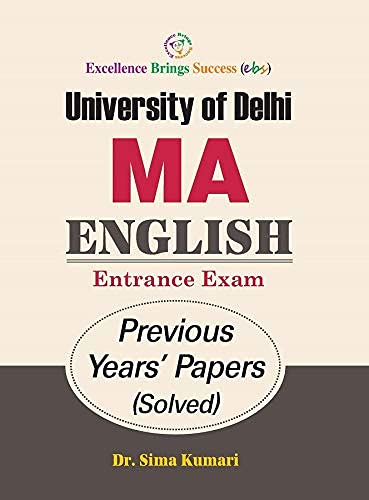 Imagen de archivo de University of Delhi-MA English (Previous Years Papers) Solved a la venta por Mispah books