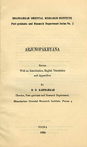 Imagen de archivo de Arjunopakhyana a la venta por Books Puddle
