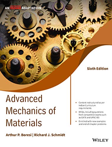 Stock image for Advanced Mechanics of Materials, 6ed, An Indian Adaptaion for sale by Books Puddle