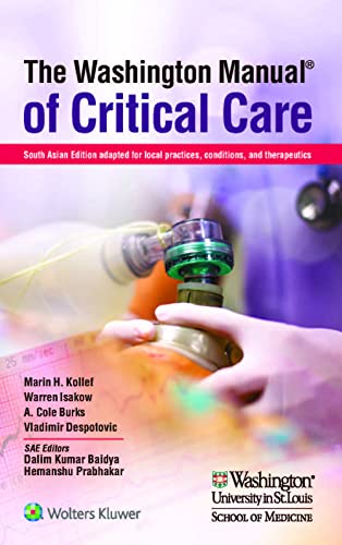 Stock image for The Washington Manual of Critical Care, South Asian Editon for sale by Books Puddle
