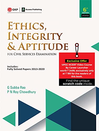 Imagen de archivo de Ethics, Integrity & Aptitude (For Civil Services Examination) 6ed a la venta por Books Puddle