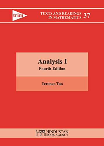 Imagen de archivo de Analysis (1) (Hindustan Book Agency) a la venta por Goodwill