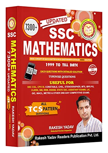 Stock image for SSC CGL Book Maths 7300+ For SSC By Rakesh Yadav Sir for sale by dsmbooks