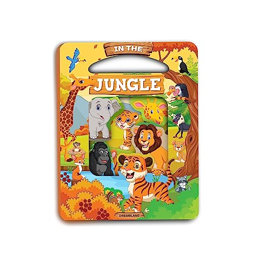 Stock image for In the Jungle Die Cut Window Board Book for Kids Age 3+ | Die Cut Shape Early Learning Picture Board Book for sale by Books Puddle