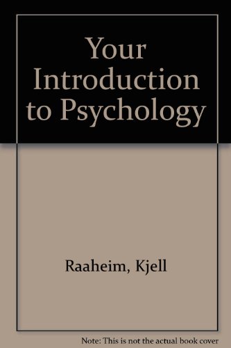 Your Introduction to Psychology (9788202099886) by John Radford