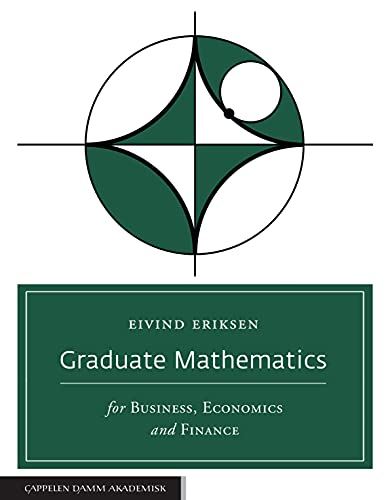 Stock image for Graduate Mathematics For Business, Economics And Finance for sale by GreatBookPrices