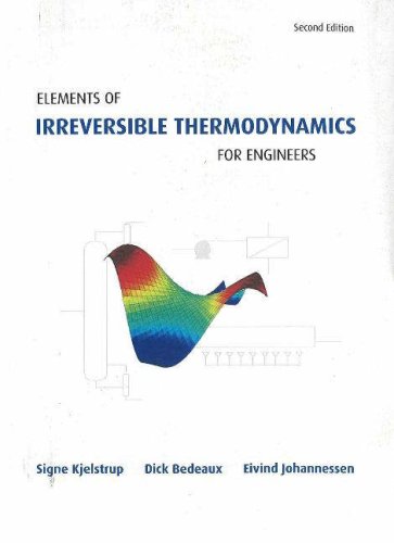 Imagen de archivo de Elements of Irreversible Thermodynamics for Engineers a la venta por Wonder Book