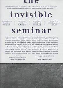 Stock image for The Invisible Seminar for sale by Librairie Th  la page