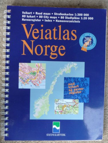 Beispielbild fr Veiatlas Norge: Veikart = road maps = Strassenkarten 1:300 000 : bykart = city maps = Stadtplane 1:20 000 (Norwegian Edition) zum Verkauf von medimops