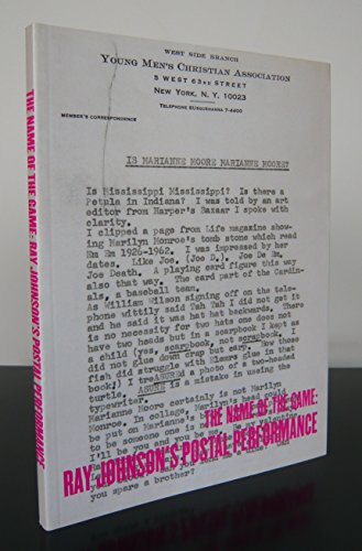 Stock image for The name of the game. Ray Johnson's postal performance. for sale by Antiquariat & Verlag Jenior
