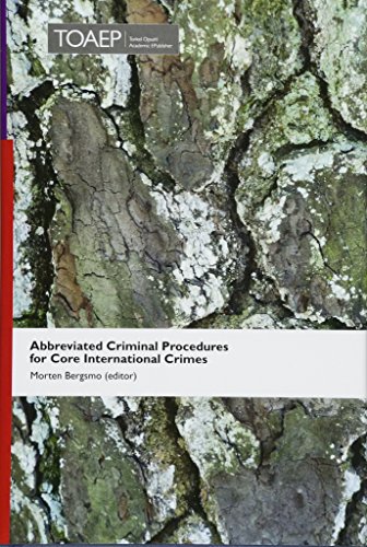 Beispielbild fr Abbreviated Criminal Procedures for Core International Crimes zum Verkauf von Ria Christie Collections