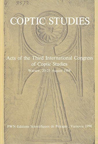 Imagen de archivo de Coptic Studies, Acts of the Third International Congress of Coptic Studies: Warsaw, 20-25 August 1984 a la venta por Kennys Bookstore