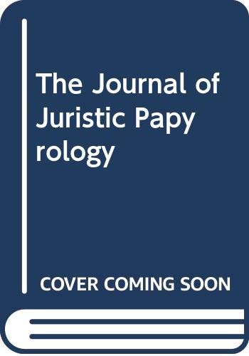 9788301086329: JJP 20 (1990) Journal of Juristic Papyrology (JJP Journal)