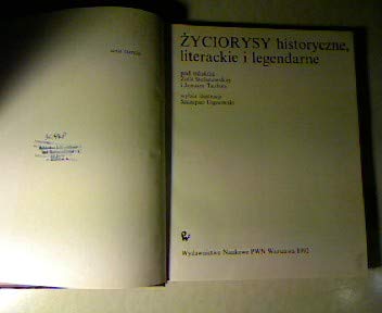 9788301101985: Zyciorysy historyczne, literackie i legendarne ...