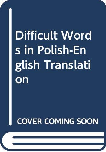 9788301124397: Difficult Words in Polish-English Translation