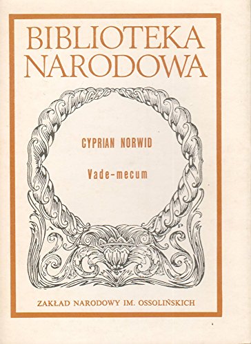 Imagen de archivo de Vade-mecum (Biblioteka narodowa) (Polish Edition) a la venta por Irish Booksellers