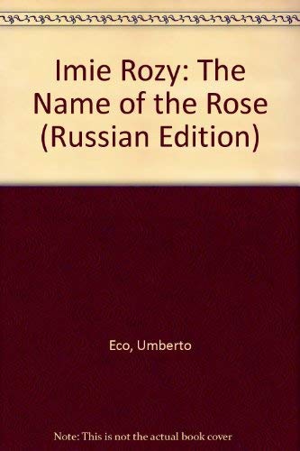 Beispielbild fr Imie Rozy: The Name of the Rose zum Verkauf von ThriftBooks-Dallas