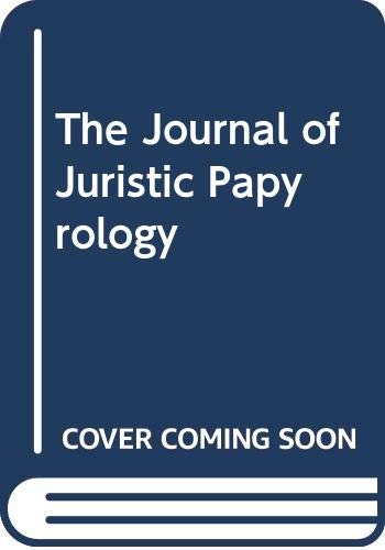 Stock image for JJP 23 (1993) (Journal of Juristic Papyrology) for sale by Hay-on-Wye Booksellers