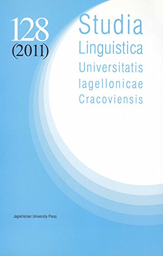 Imagen de archivo de Studia linguistica Universitatis Iagellonicae Cracoviensis. 128 (2011) a la venta por ISD LLC