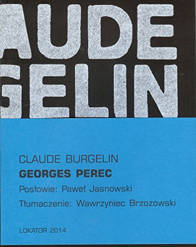 Beispielbild fr Georges Perec zum Verkauf von St Vincent de Paul of Lane County