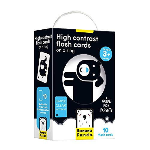 Stock image for Banana Panda High Contrast Baby Flash Cards - 10 Large Black and White Double-Sided Cards - Designed to Promote Visual Stimulation and Sensory Development in Infants Ages 3 Months and Up for sale by R Bookmark