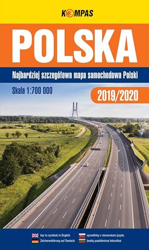 Stock image for Polska Mapa samochodowa 1:700 000 2019/2020 for sale by medimops