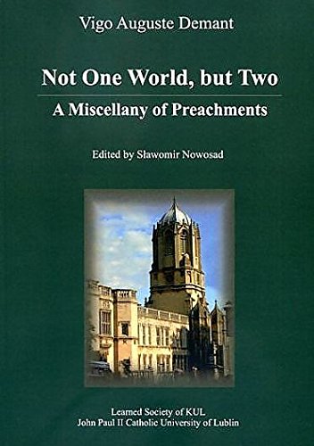 Imagen de archivo de Not One World, but Two. A Miscellany of Preachments a la venta por Better World Books