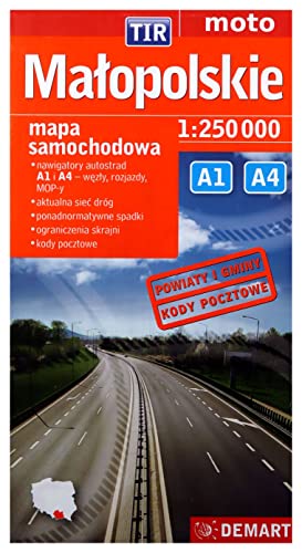 9788374278843: Malopolskie TIR mapa samochodowa 1:250 000