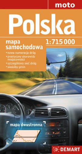 9788374279048: Polska 1:715 000 mapa samochodowa