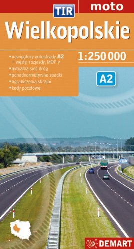 9788374279055: Wielkopolskie TIR mapa samochodowa 1:250 000
