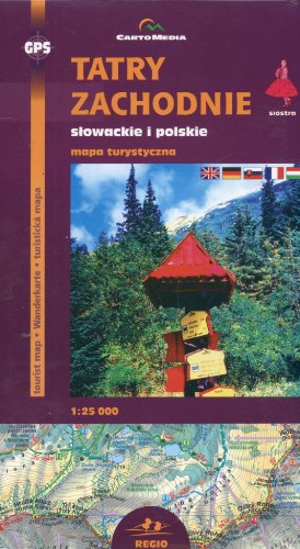 9788374990127: Tatry Zachodnie slowackie i polskie Mapa turystyczna 1:25 000