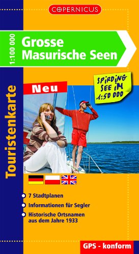 Stock image for Grosse Masurische Seen touristenkarte for sale by medimops