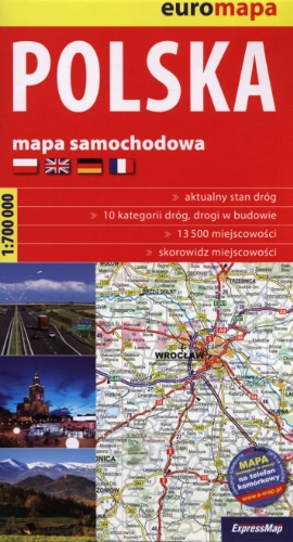 9788375460742: Polska mapa samochodowa 1:700 000