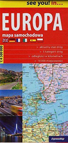 9788375460827: Europa 1:4 500 000 papierowa mapa samochodowa (SEE YOU! IN)
