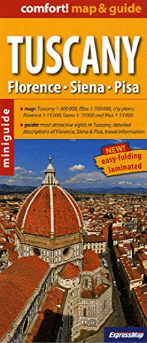 9788375462661: Tuscany, plano gua plastificado en ingls. Escala 1:600.000. ExpressMap (FIN DE SERIE)