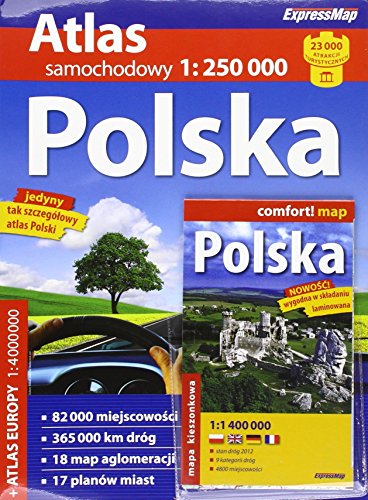 9788375466386: Atlas samochodowy Polski / Autoatlas Polen