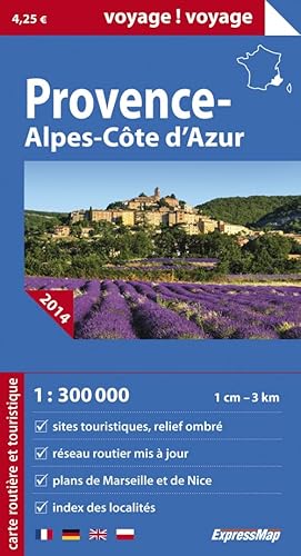 9788375466638: Provence Alpes Cote d'azur 1/300.000 (carte papier)