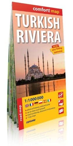 9788375468649: Riviera turca, mapa de carreteras impermeable. Escala 1:1.000.000. ExpressMap (FIN DE SERIE)