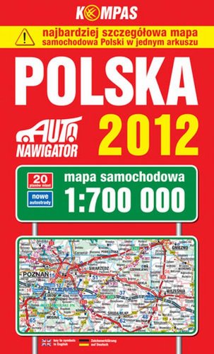 9788377051535: Polska Mapa Samochodowa 1:700 000 (KOMPAS)