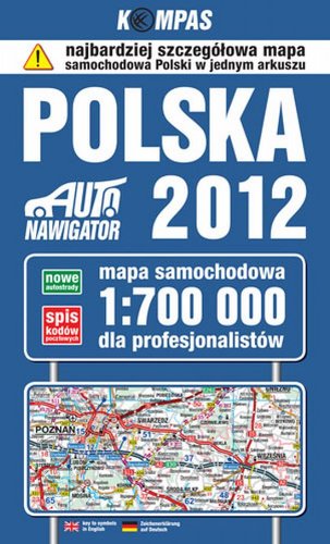 9788377051573: Polska Mapa samochodowa dla profesjonalistw (KOMPAS)