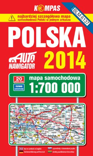 9788377055250: Polska 2014 Mapa samochodowa 1:700 000