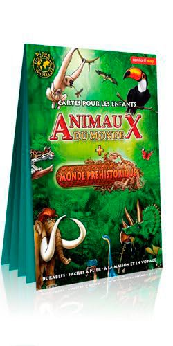 9788380461765: Carte Xxl Animaux Du Monde Pour Enfants (Verso/Mon: Animaux du monde + Monde prhistorique (Comfort! Map Carte lamine XX)