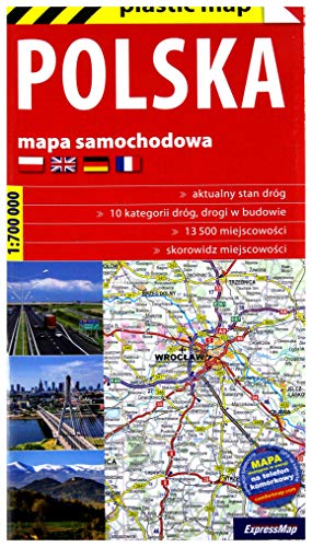 9788380465558: plastic map. Polska. Mapa samochodowa, 1:700 000