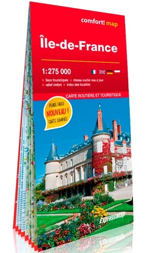 9788381903677: Ile-De-France 1/275.000 (Comfort !Map) (Carte lamine Touristique Comf)