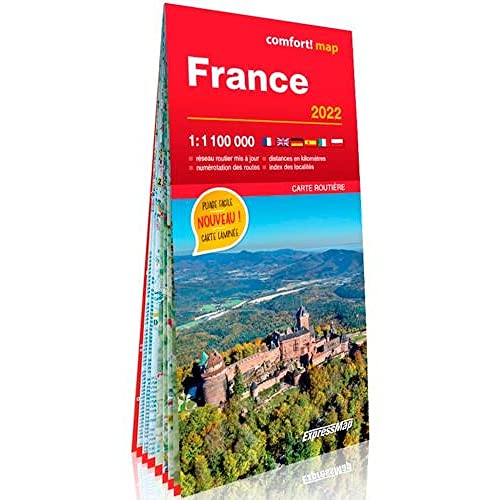 Stock image for FRANCE 2022 1/1M (CARTE GRAND FORMAT LAMINEE) for sale by medimops